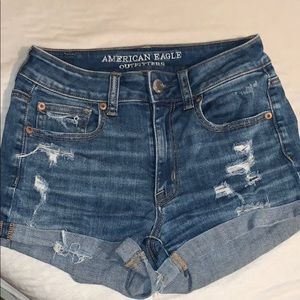 american eagle denim blue shorts make offers!!!